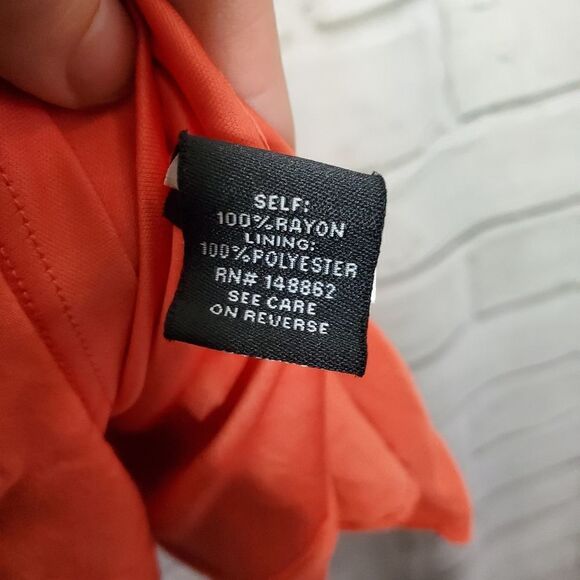 Torrid coral ruffle chalice dress Womens Size 1 1X 14/16 - Picture 3 of 11